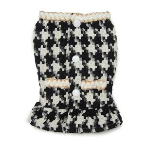 Fur Baby Couture Houndstooth Dress Sz Small
